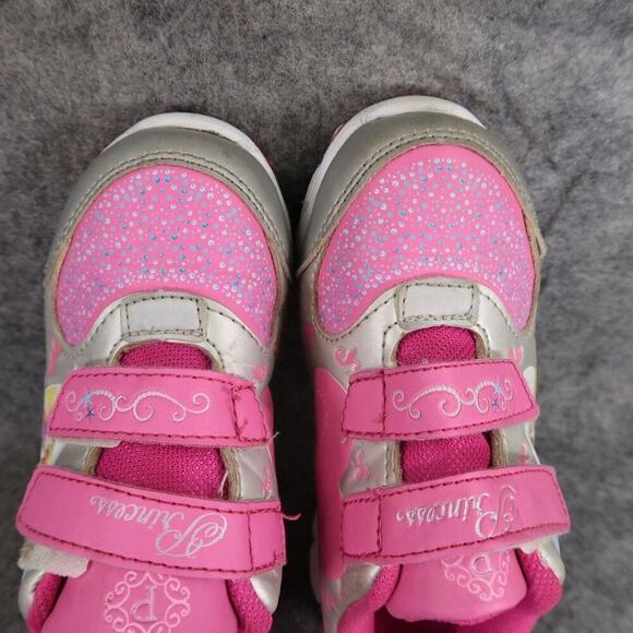 Disney Shoes Toddler 11 Sneaker Princess Pink Hearts Character Kids Girls Active - Picture 9 of 14